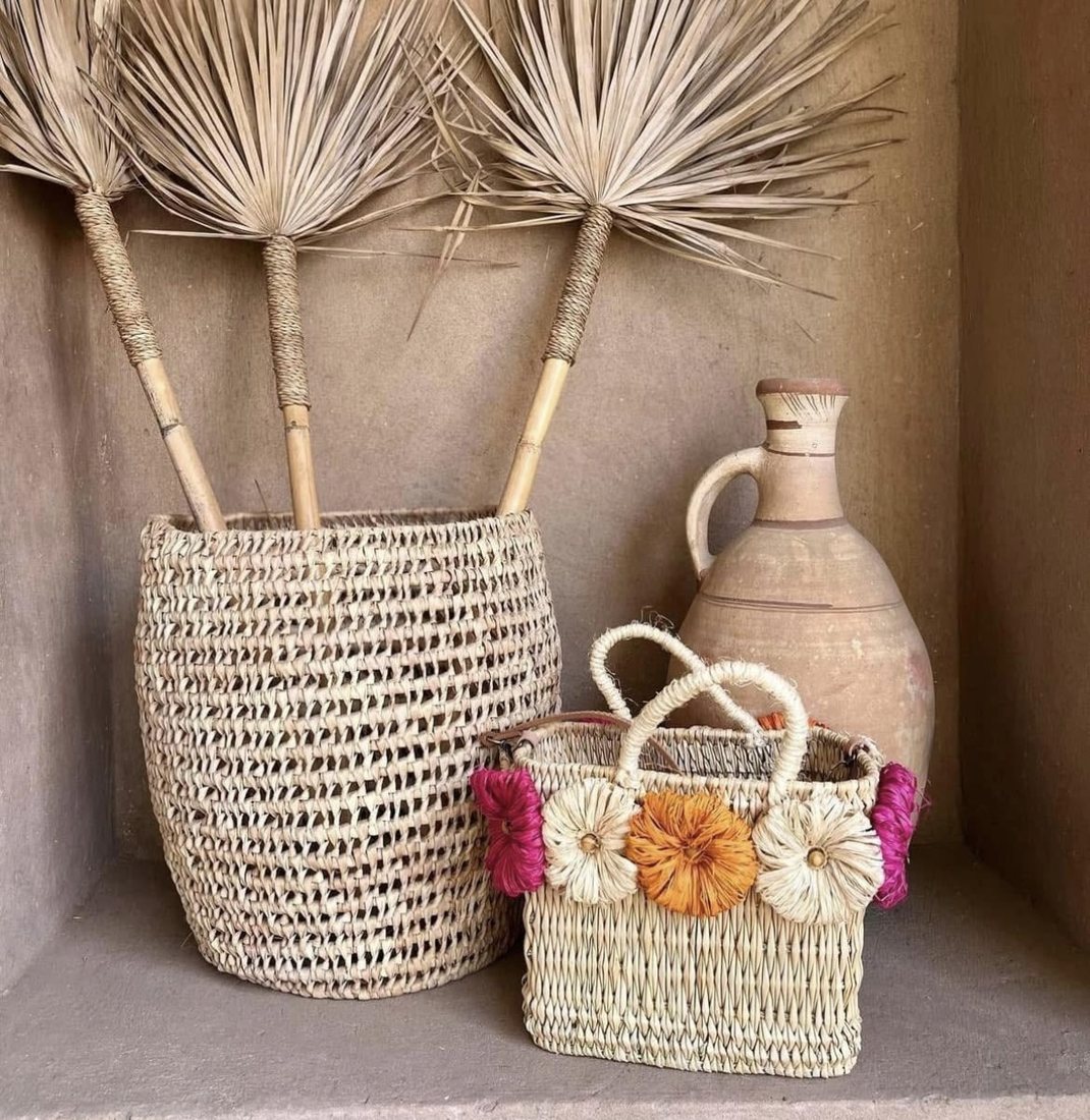 Panier Fleurs Blanches